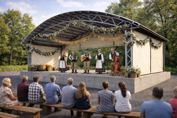 Lauko estrada Grumbliuose